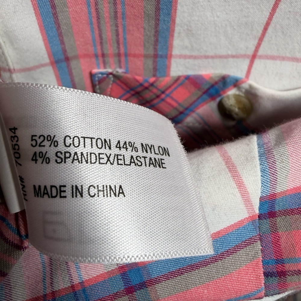 Orvis Pink Plaid Flannel Women's XS Western Button Up Shirt - Picture 9 of 14